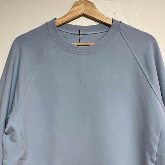 Lululemon Light Blue Crewneck Sweatshirt with Minimal Branding - Picture 5 of 11